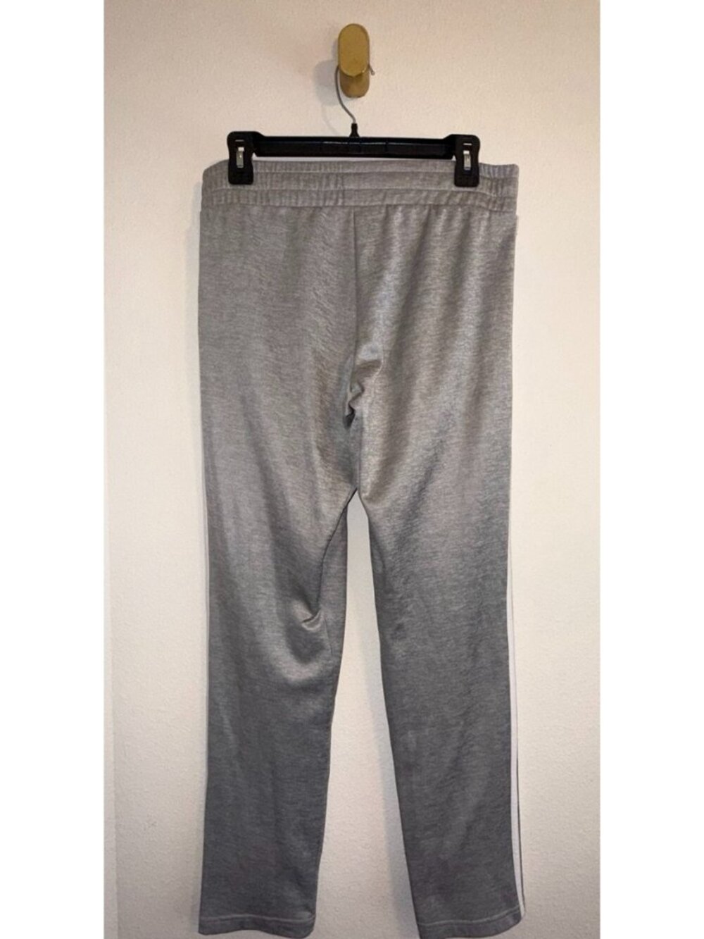 Adidas Womens Essentials Warm-Up 3-Stripes Track Pants Gray White Straight Leg S - Picture 4 of 6